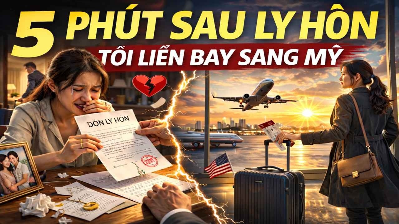 5 PHÚT SAU LY HÔN, TÔI LIỀN BAY SANG MỸ – 15 NĂM SAU GẶP LẠI, CHỒNG CŨ KHỐN KHỔ CÒN TÔI GIÀU SANG