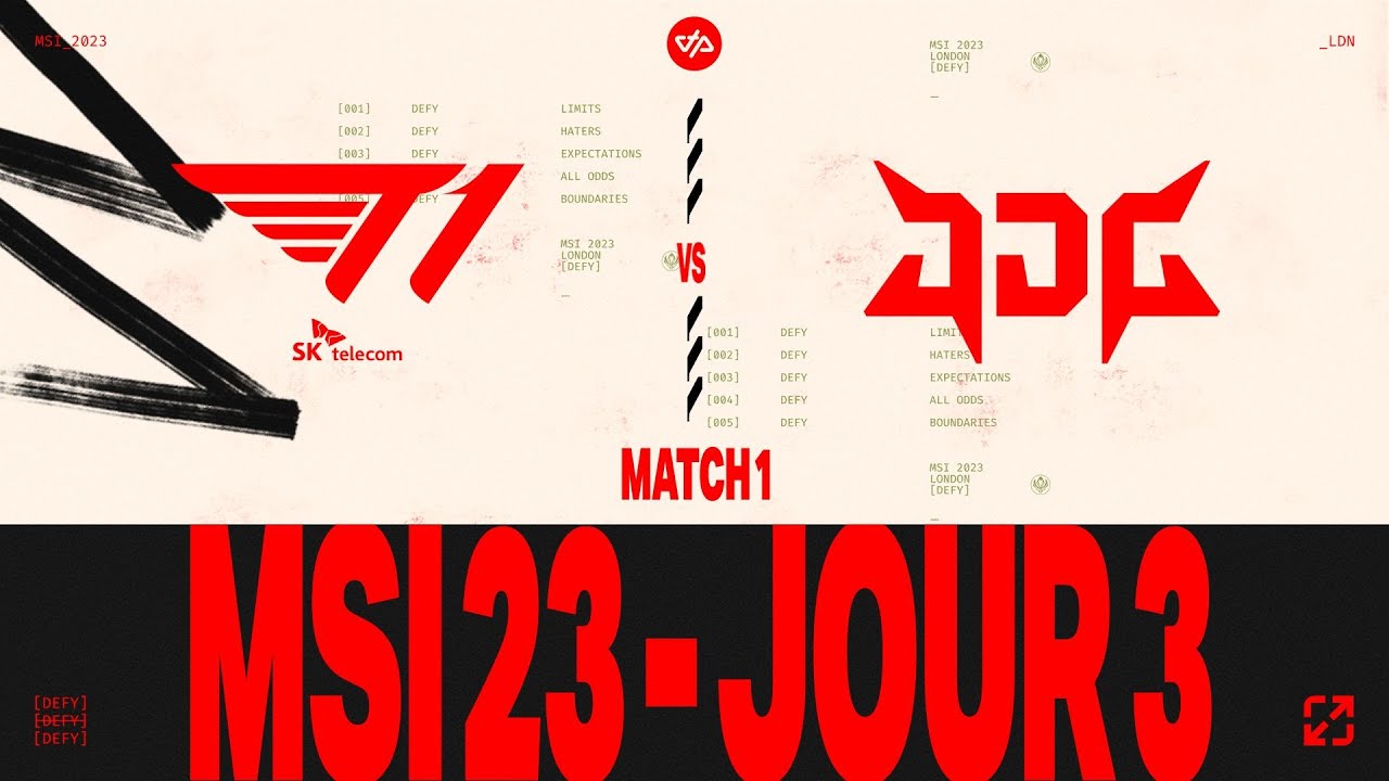 MSI 2023 - Finale Upper Bracket - T1 vs JDG - BO5