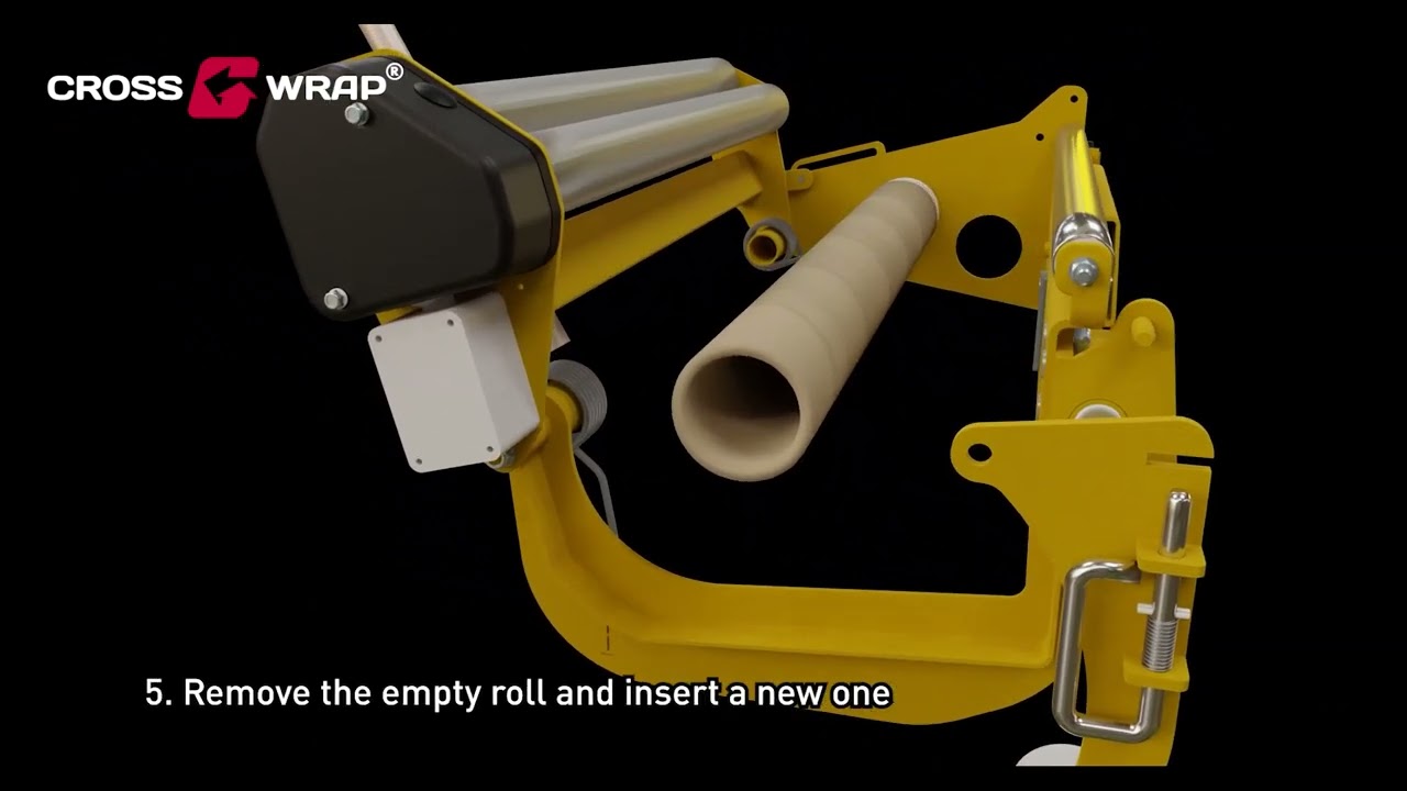 Replacing film rolls | Wrapping arm 1 | Cross Wrap