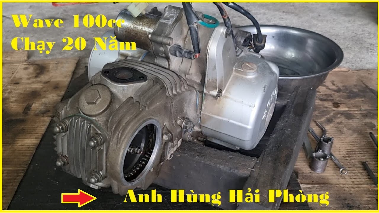 Tháo rã Máy Wave 100cc cho anh Hùng ở Hải Phòng