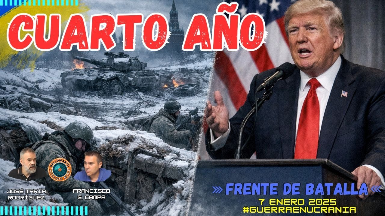 CUARTO A&Ntilde;O DE GUERRA: Trump desaf&iacute;a a Rusia y el invierno golpea al Kremlin. FRENTE DE BATALLA