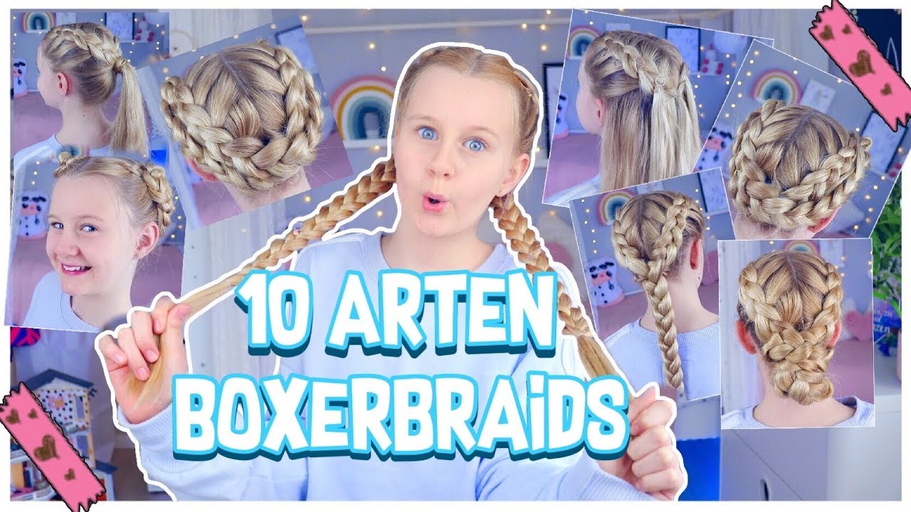 10 ARTEN VON BOXERBRAIDS 👧🏼 Back to school Teenager &Family Hairstyles | MaVie Noelle