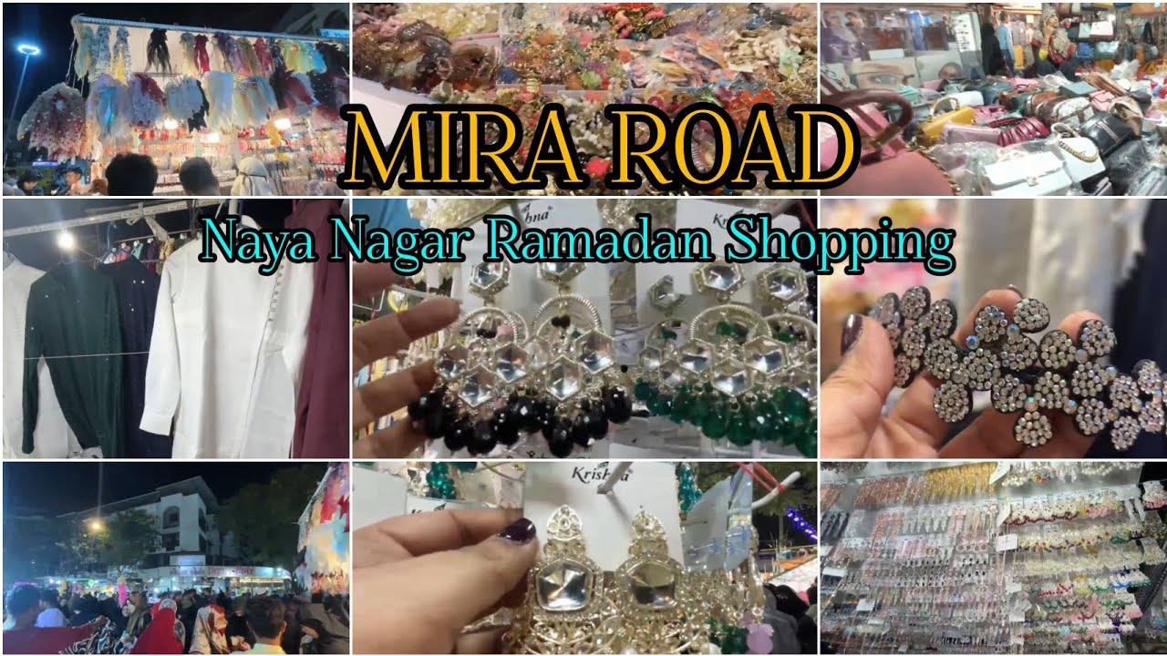EID Shopping Mira Road Naya Nagar Market || Street Food Iftar Market 2025.