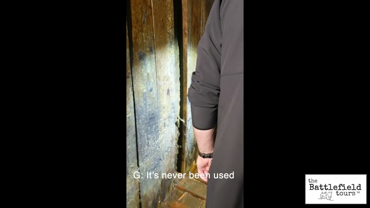 A rare look underneath the WW1 Zonnebeke Tunnels at Passchendaele