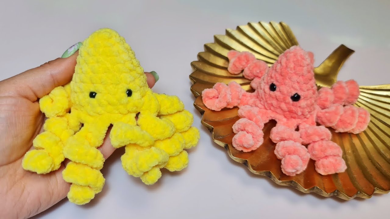 Подробное описание вязания |МК игрушка Осьминог|toy octopus amigurumi | плюш амигуруми
