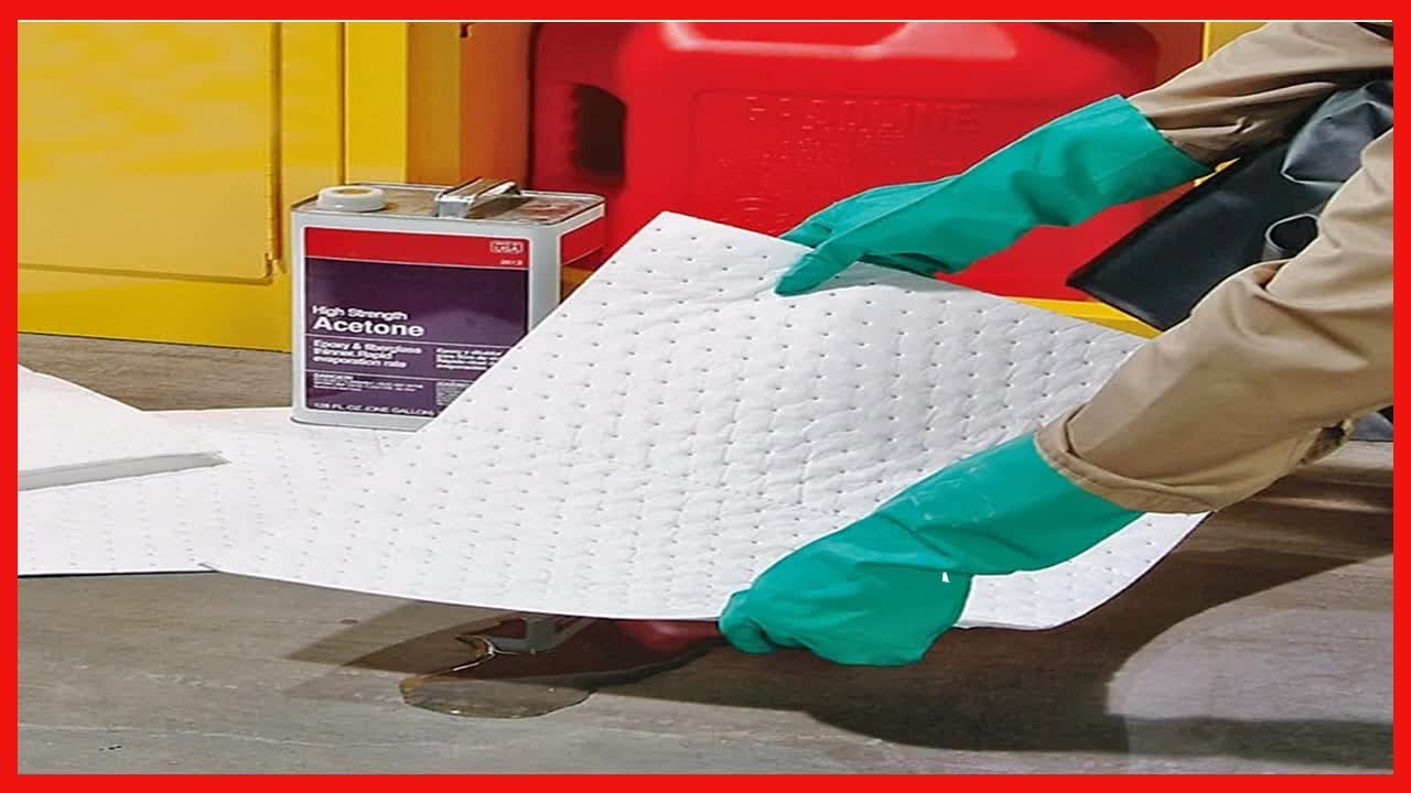 Aain&reg; AA003 Absorbent Mat Pad Heavyweight Oil Absorbent Pads,15
