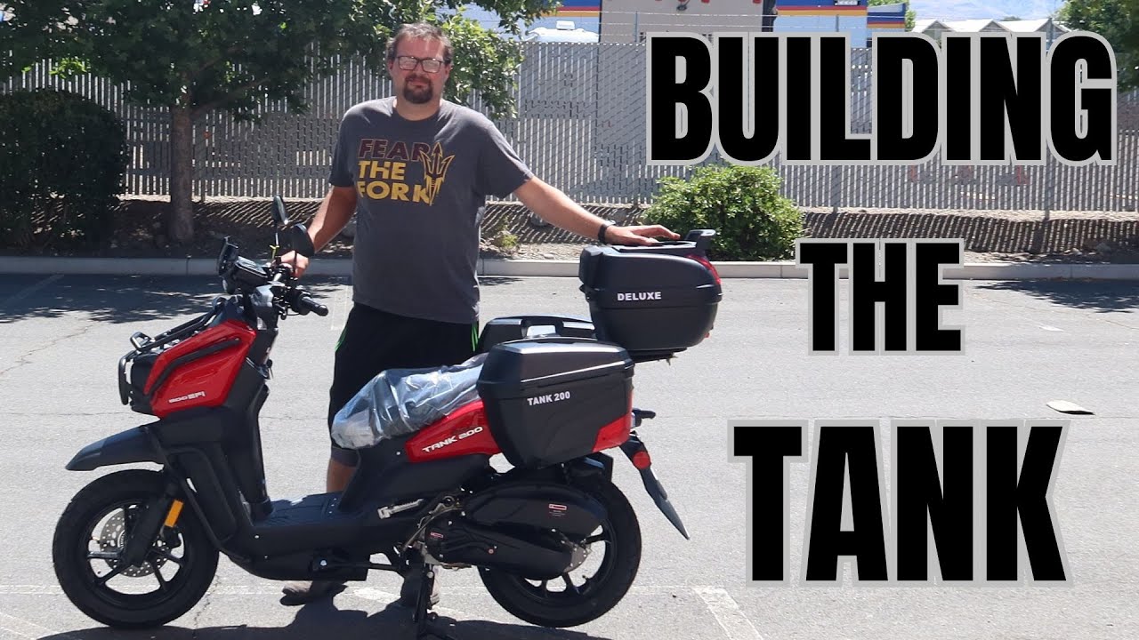 BUILDING THE TANK 200 -THE ULTIMATE STREET LEGAL SCOOTER / BUILDIING A TANK FROM SCRATCH