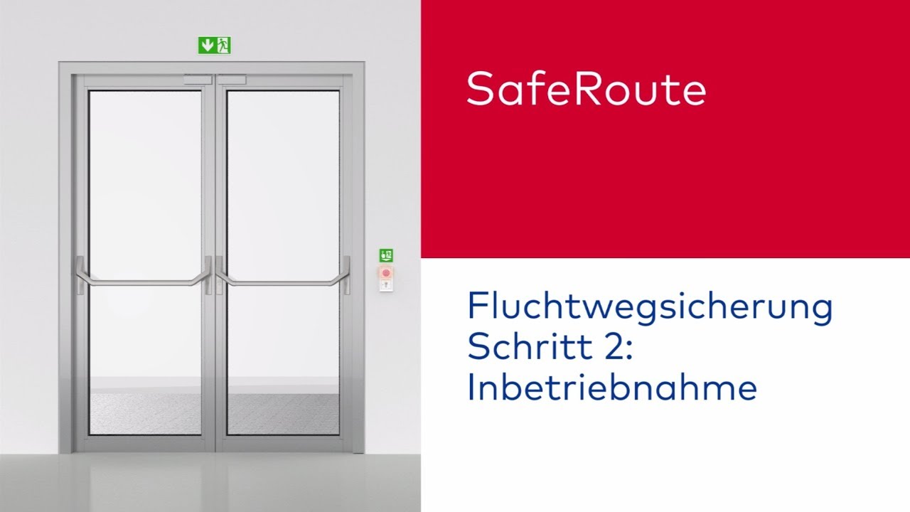 Inbetriebnahme einer Fluchtwegsicherung: dormakaba SafeRoute