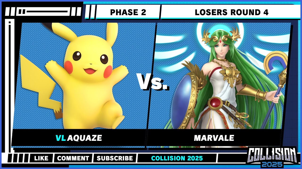 Collision 2025 - Phase 2 - Aquaze (Pikachu) VS Marvale (Palutena) - Ultimate Singles