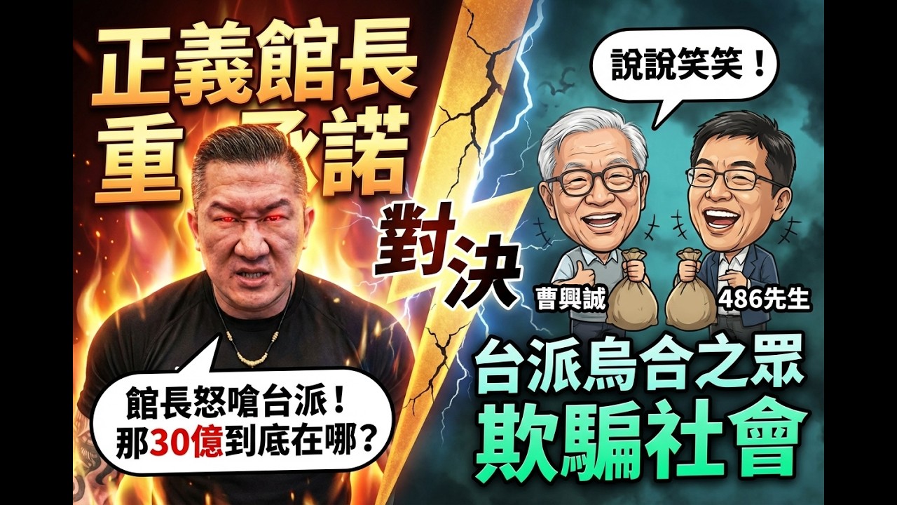館長怒嗆台派「烏合之眾」！開酸曹興誠、486先生捐款只會說說笑笑：那3億30億到底在哪？ #館長 #台派 #曹興誠 #486先生 #捐款 #烏合之眾 #陳之漢 #30億
