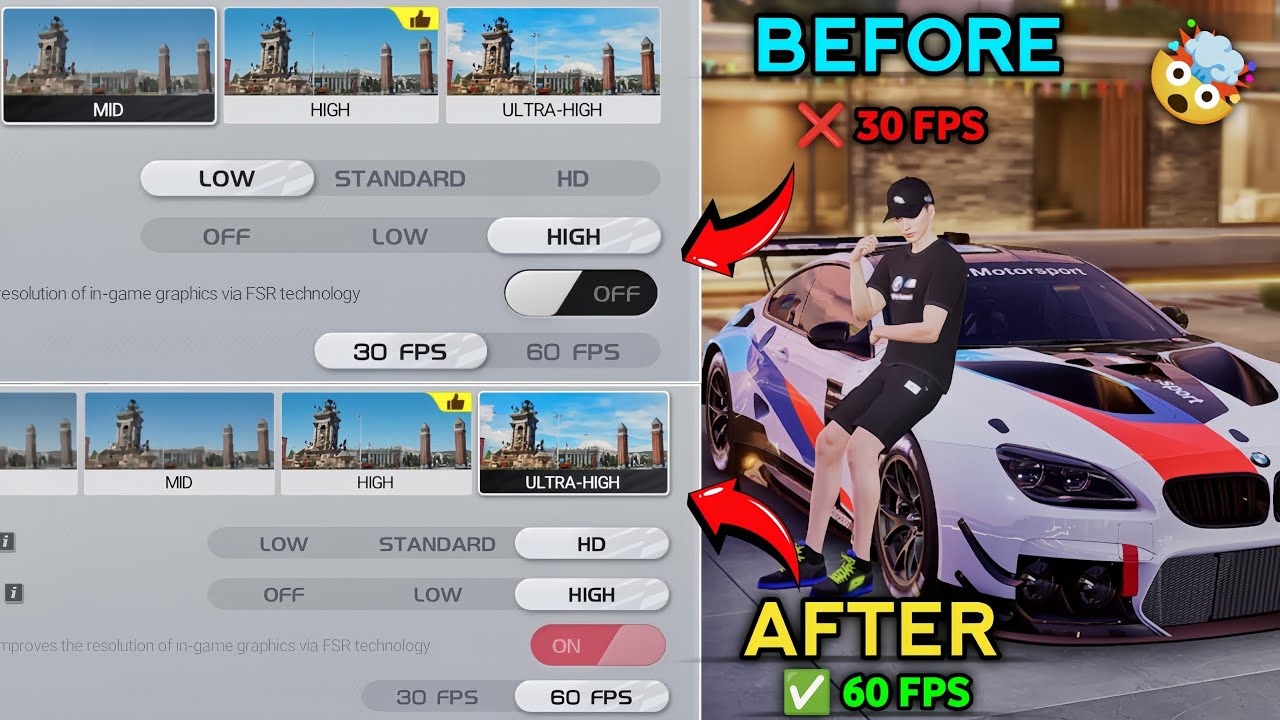 How to Enable 60 FPS in Racing Master? Racing Master Ultra High Graphics & 60FPS Settings 