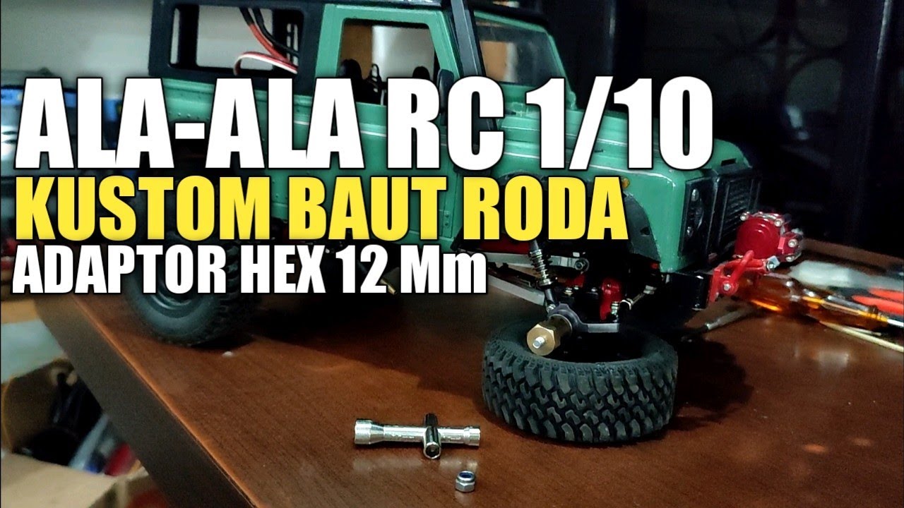 Cara Kustom baut roda hex 12 mm pake mur | adaptor hex roda 12 mm