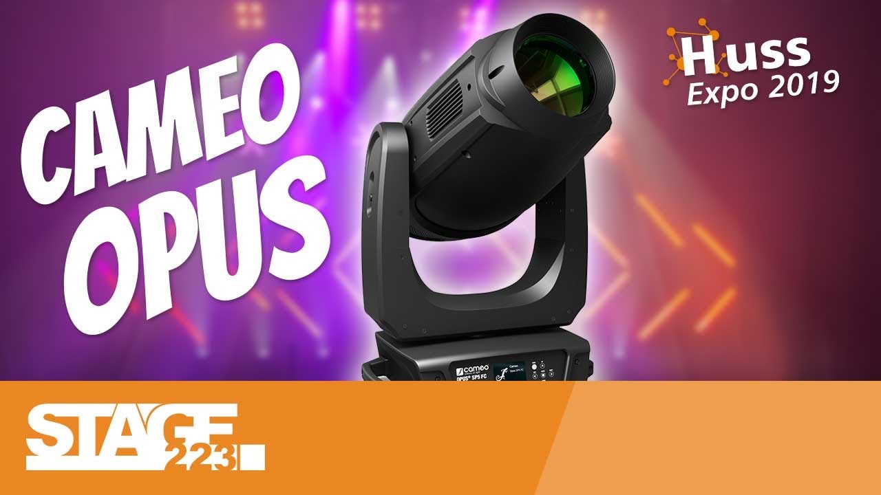 Cameo Opus S5, SP5 | Movingheads für jede Bühne | Huss Expo 2019