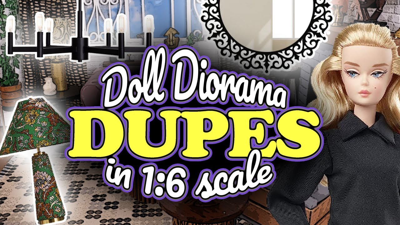 How to Make Miniature Dupes in One Sixth Scale for Barbie Dollhouses and Dioramas DIY