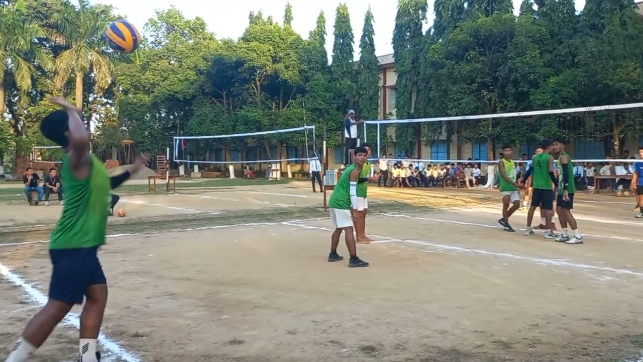 Volleyball match between Mizoram Vs. Calvary 