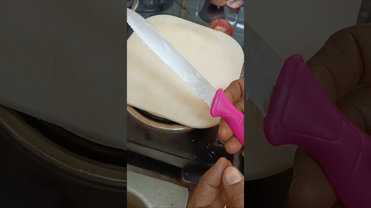 If the knife is sharp, try this / pls sub