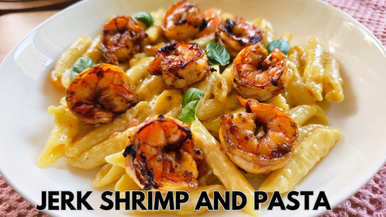 JERK SHRIMP AND PASTA | EASY RECIPE