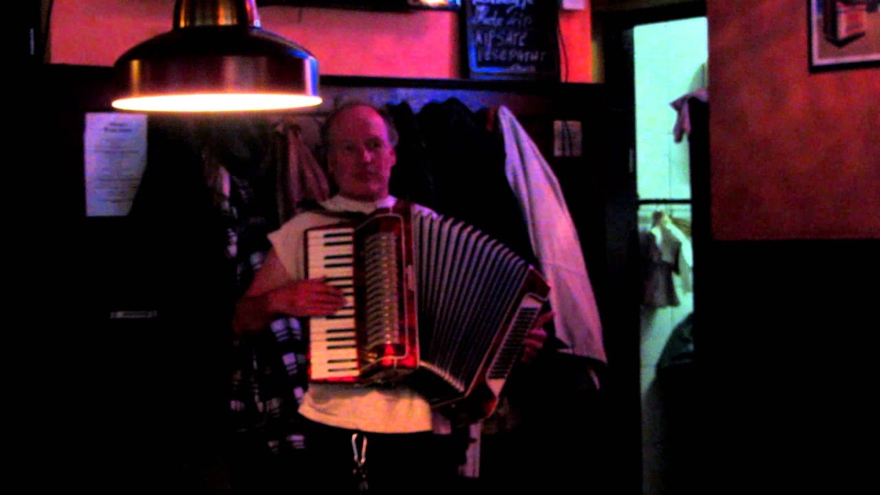 Martin met z'n trekharmonika