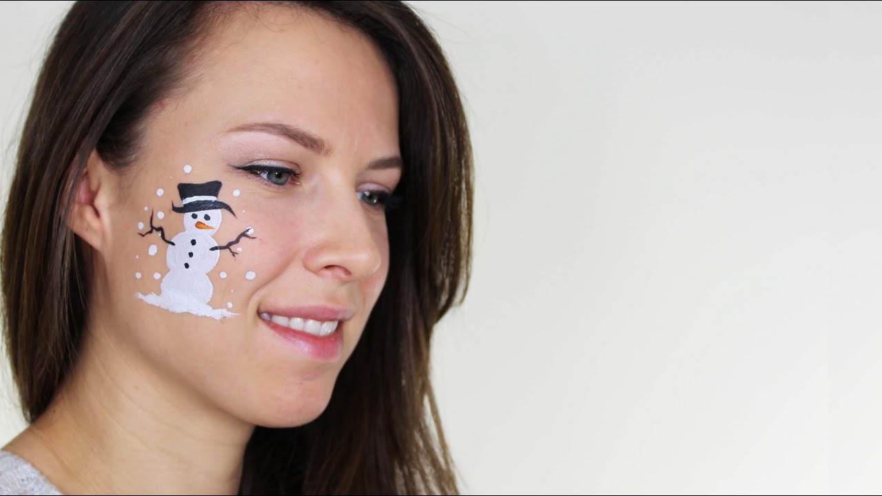 Easy Snowman Face Painting