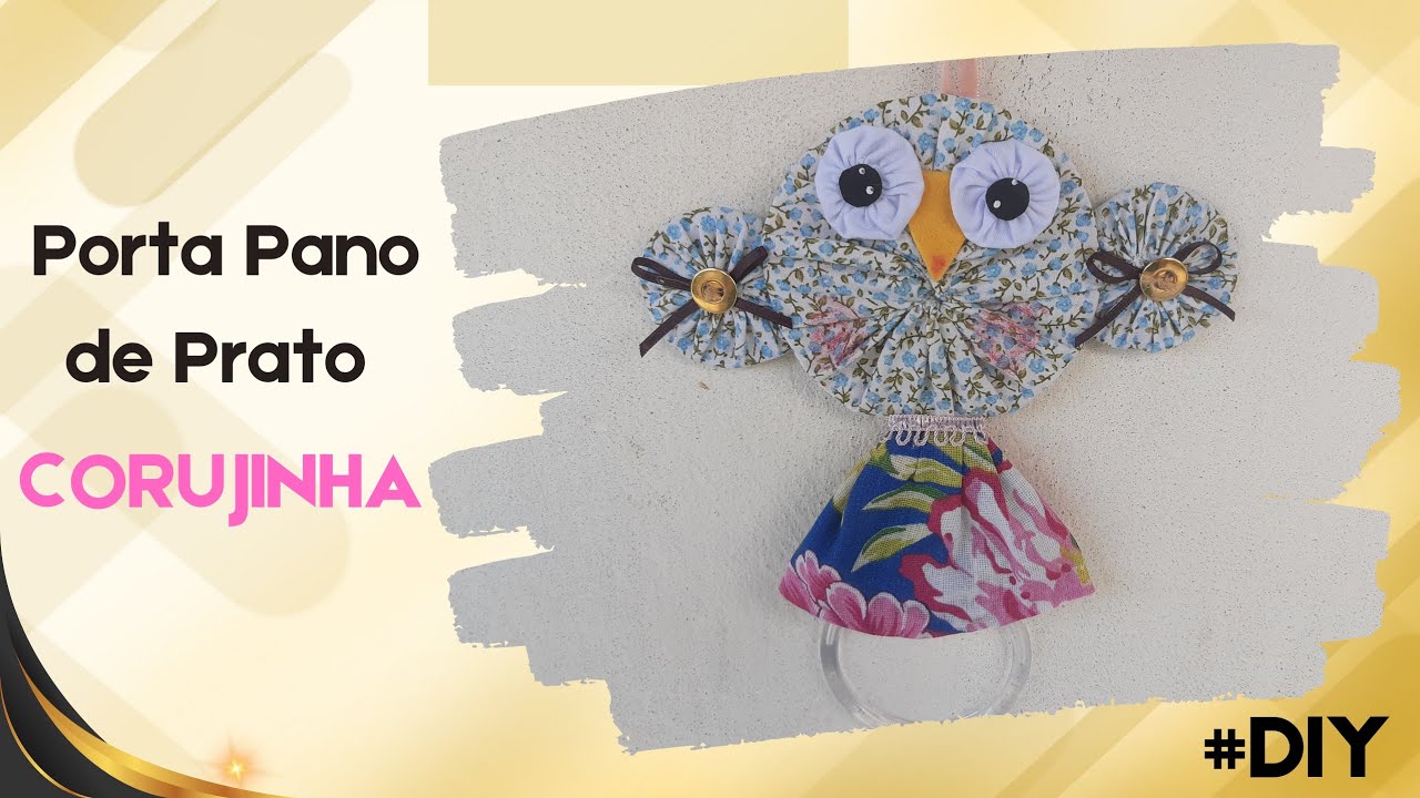 Porta Pano de Prato CORUJINHA FÁCIL DE FAZER E VENDE BEM 😍 #diy #rendaextra