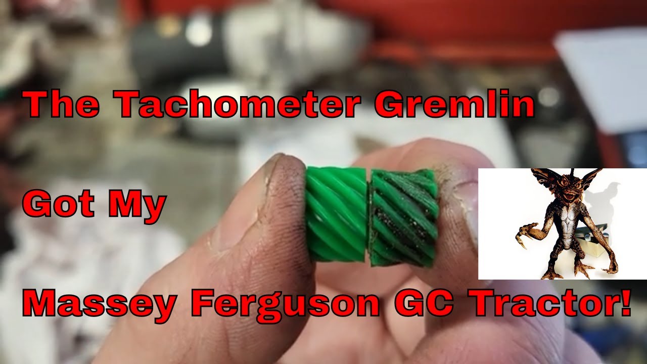 Replacing Tachometer Gears in My Massey Ferguson GC Tractor |  The Gremlin Strikes!