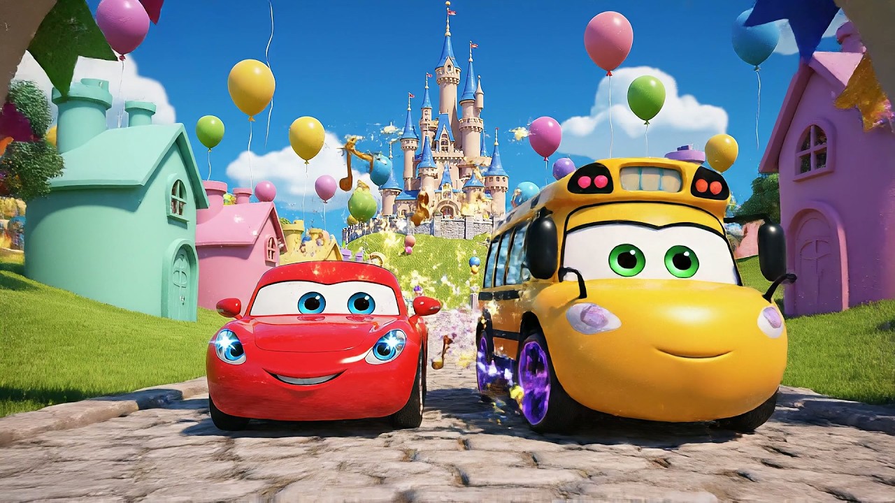 Three Little Toy Cars Vroom Vroom Vroom | Car Song & Counting for Kids