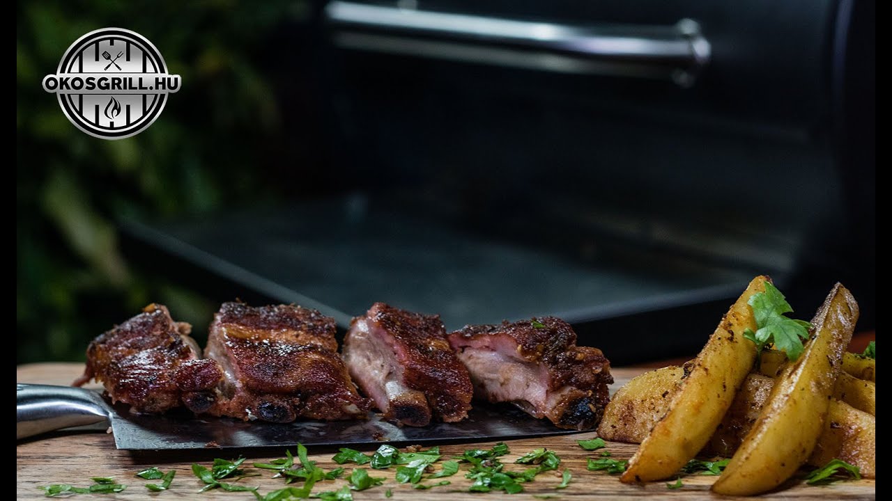 BBQ oldalas fűszeres burgonyával pellet grillsütőn - Fald fel! | okosgrill.hu