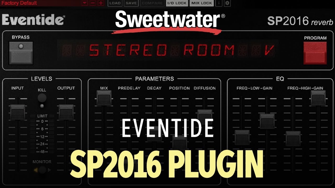 Eventide SP2016 Reverb Plug-in Overview
