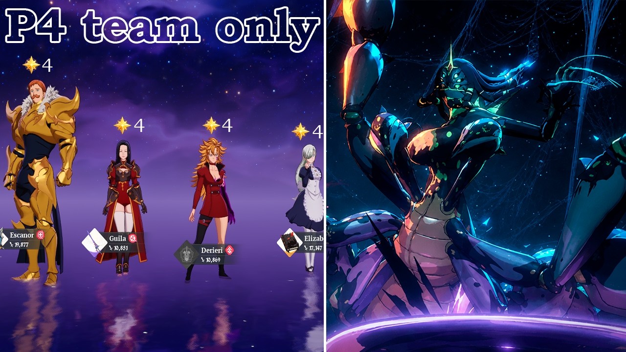 3 Pledges SOLO with ONLY P4 Characters - Deep Spider Nest Raid | The Seven Deadly Sins: Origin