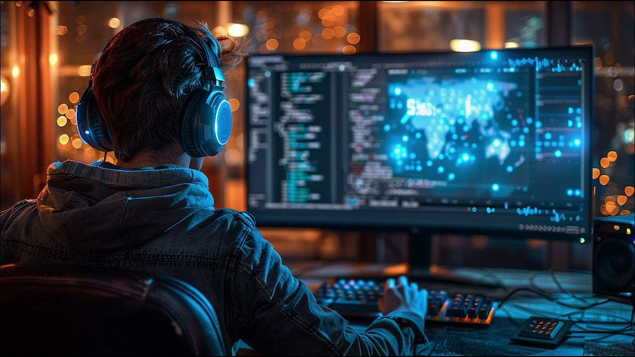 Deep Focus Music for Night Coding & Study (1-Hour)