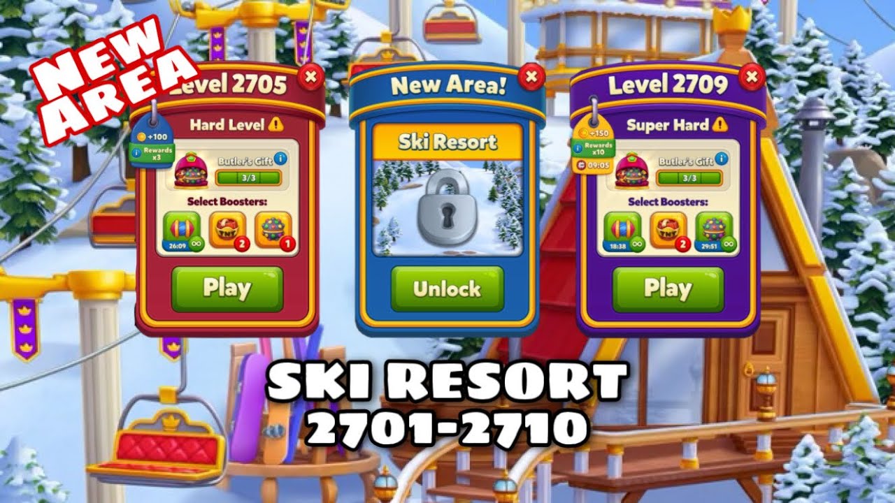 Royal Match New Area Ski Resort | Super Hard Level 2701 - 2705 - 2709 | Jatim Indo Team Battle 👑