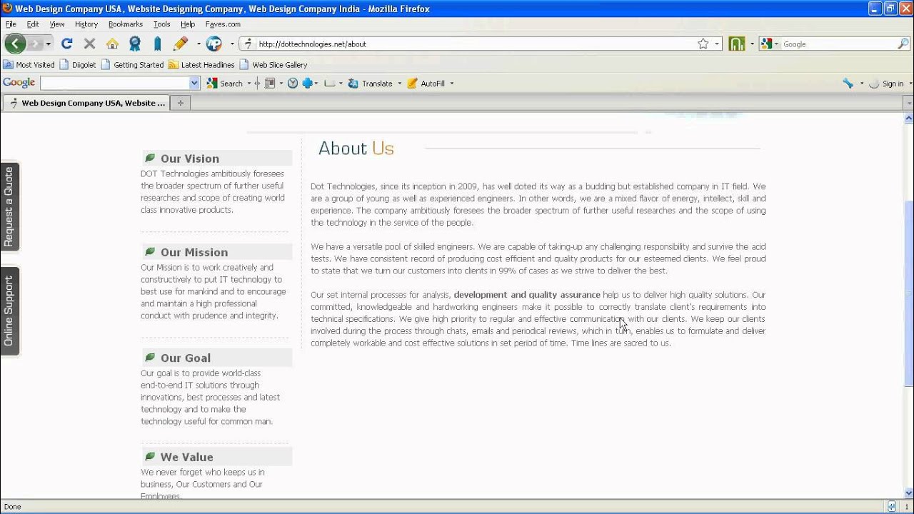 Web Application Development