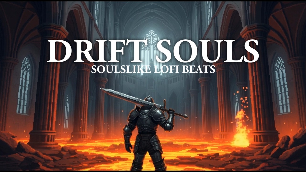 Fallen Cathedral  Fight |Dark Souls Inspired Medieval Music | Epic&Melancholic Chill Lofi(Pixel Art)