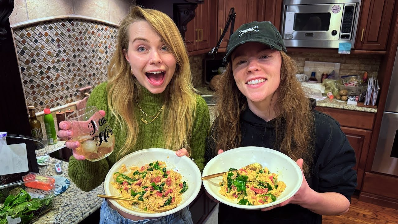 Cook With Us: Tuscan Herbs Chicken Orzo! - Hailee And Kendra