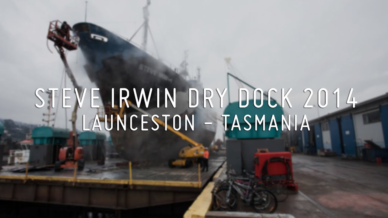 Steve Irwin Dry Dock 2014 at Launceston, Tasmania