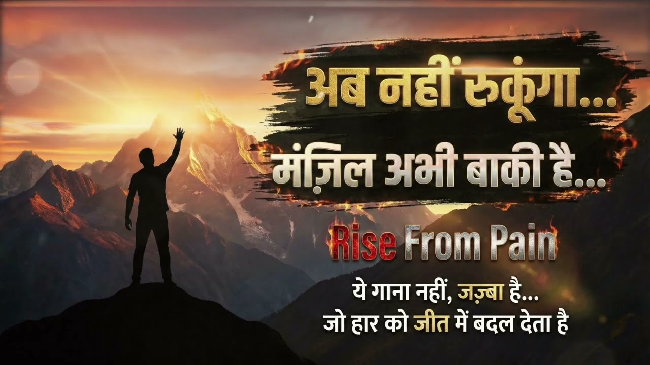 मंज़िल की प्यास | Powerful Motivational Song | Success, Struggle & Attitude Booster