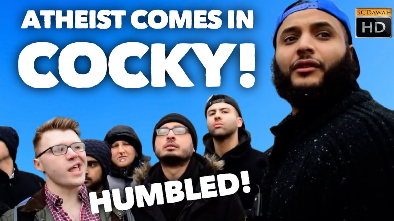 Atheist Humbled by Mohammed Hijab Hijab Vs Atheist (Speakers Corner)