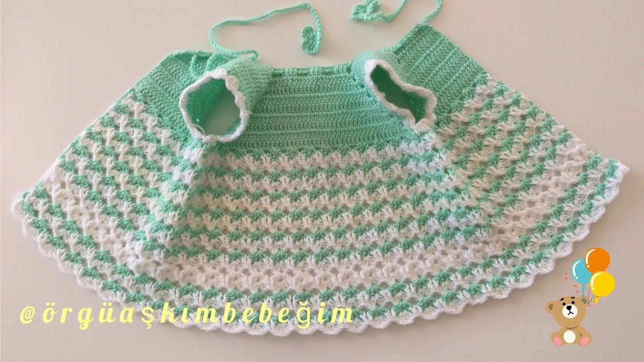Çok şık ve kolay bebek yeleği yapılışı/Tığ İşi Bebek Yeleği Yapımı #handmade #crochet