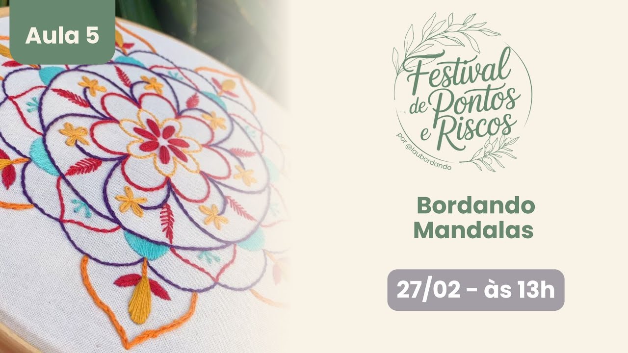 Bordando Mandalas - Festival de Pontos e Riscos