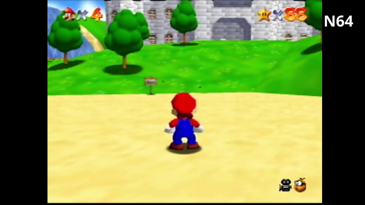 Super Mario 64 Comparison (N64 vs Wii VC vs Wii U VC vs Switch NSO)