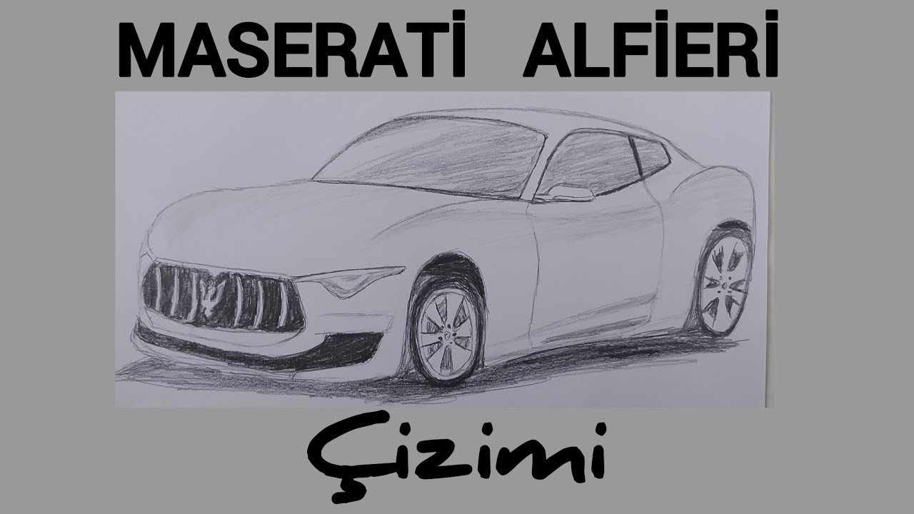 MASERATİ ALFİERİ NASIL ÇİZİLİR?/ SPOR ARABA ÇİZİMİ