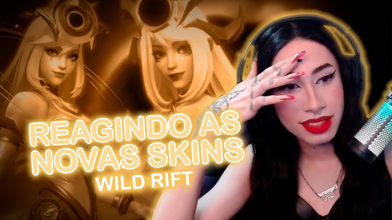 Reagindo AS NOVAS SKINS da LUX no WILD RIFT - LUX COSMICA E COSMOS NEGRO