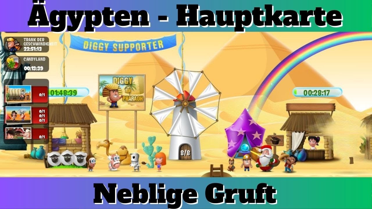 Neblige Gruft | Hauptkarte | Ägypten | DIGGYS ADVENTURE