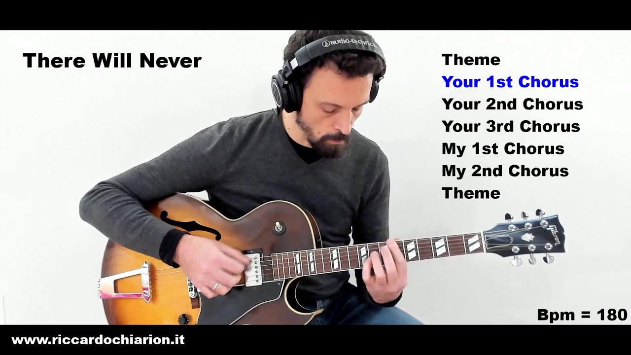 There Will Never Be Another You 180 - Backing Track - Jazz Guitar Duet