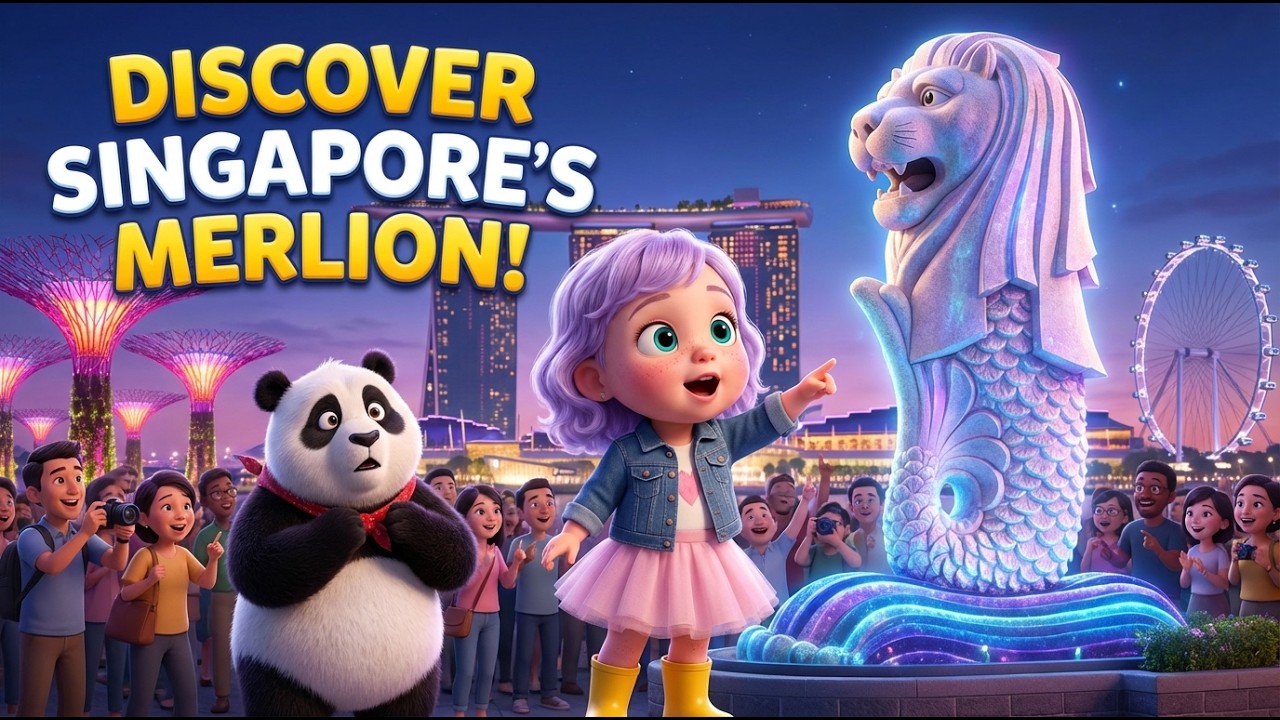 Chloe & Panda's Epic Singapore Adventure: Merlion, Street Food & Marina Bay