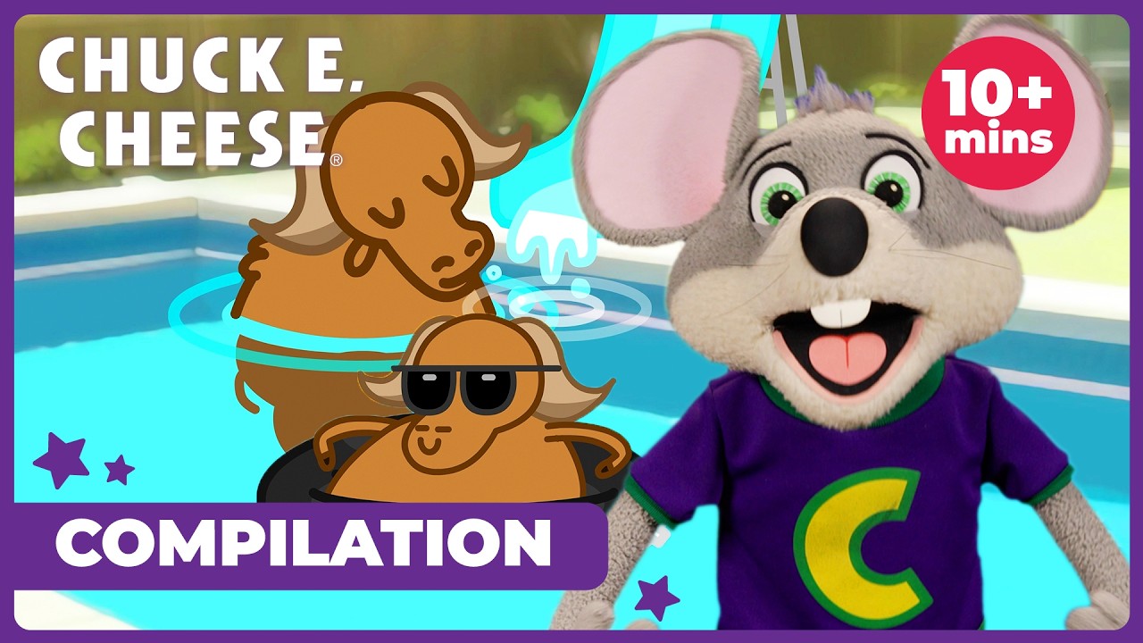 Water Buffalo.. in the Pool?! 😂| Chuck E. Cheese Funny Songs & Music Videos