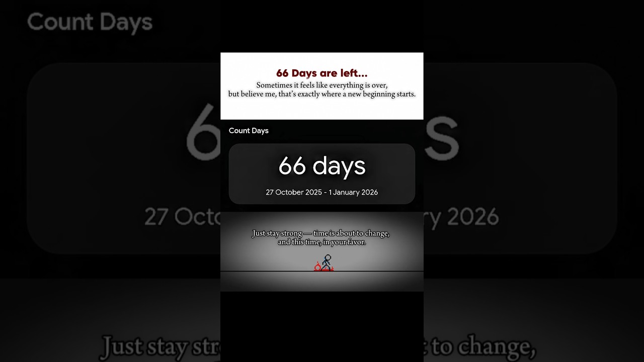 66 Days left, time is about to change, and this time, in your favor. #shorts #motivation #success