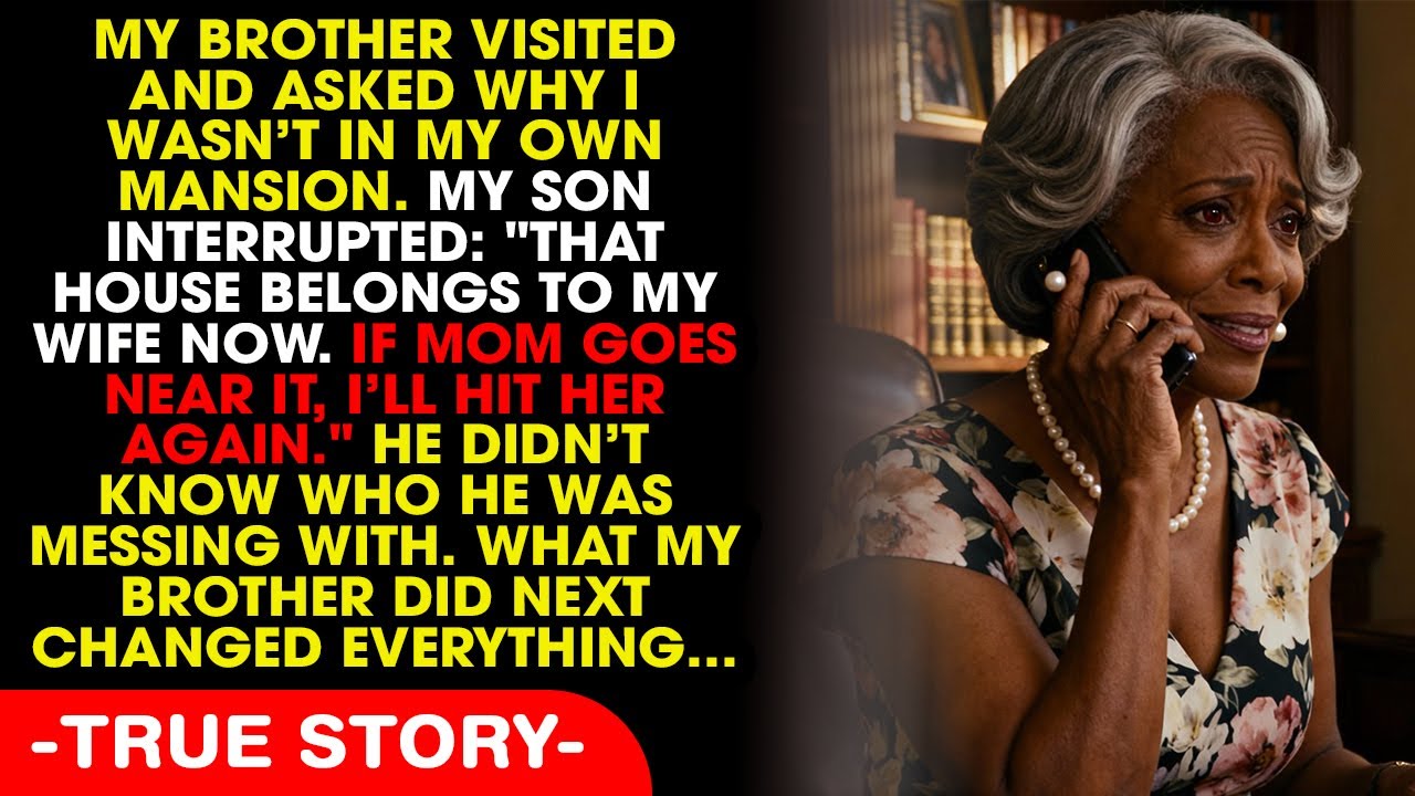My Son Arrogantly Said “This House Belongs To My Wife” — He Went Pale When My Brother Walked In