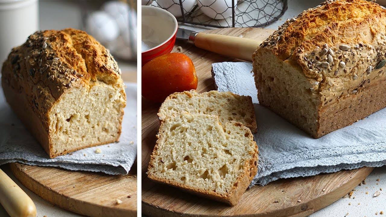 PAN casero SIN LEVADURA * Cómo hacer pan EN CASA fácil y rápido | Las María Cocinillas