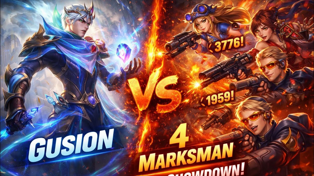 Can Gusion Solo Carry Against an All-Marksman Team? Challenge Accepted!